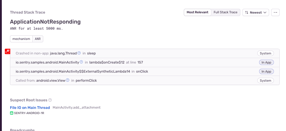 ANR Root Cause File I/O